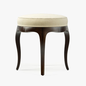 3d model baker vanity stool