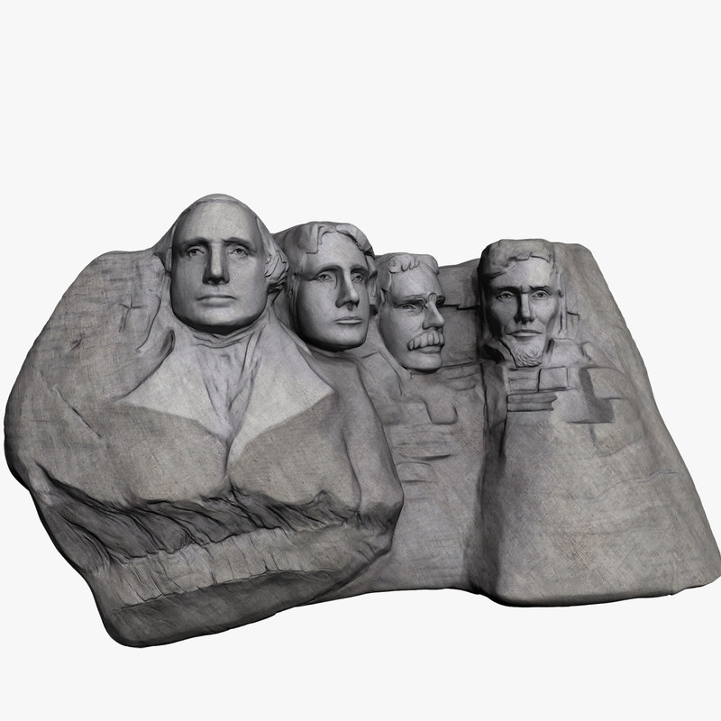 mount rushmore 3d model