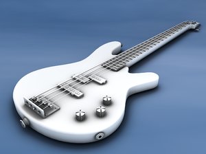 bass guitar 3d model