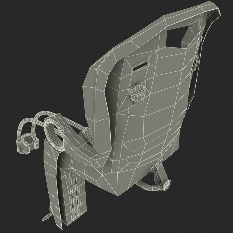 3d model bike child seat