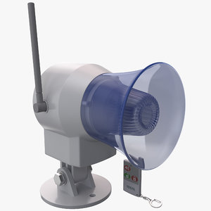 3d wireless siren remote control model