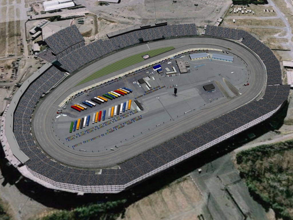 3d race track model