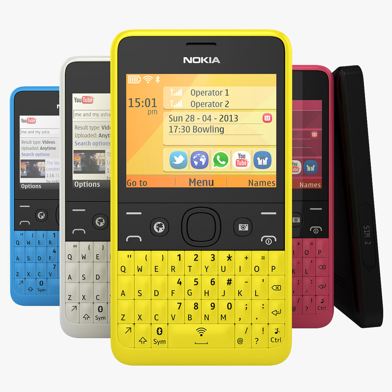 3d model nokia asha 210 available