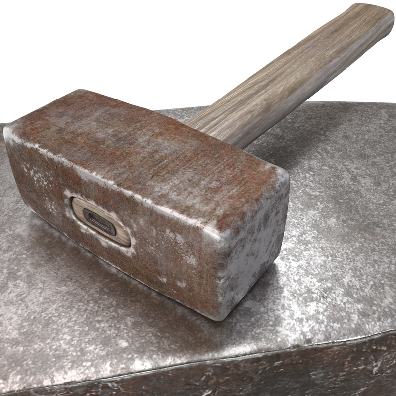 anvil sledgehammer 3d 3ds