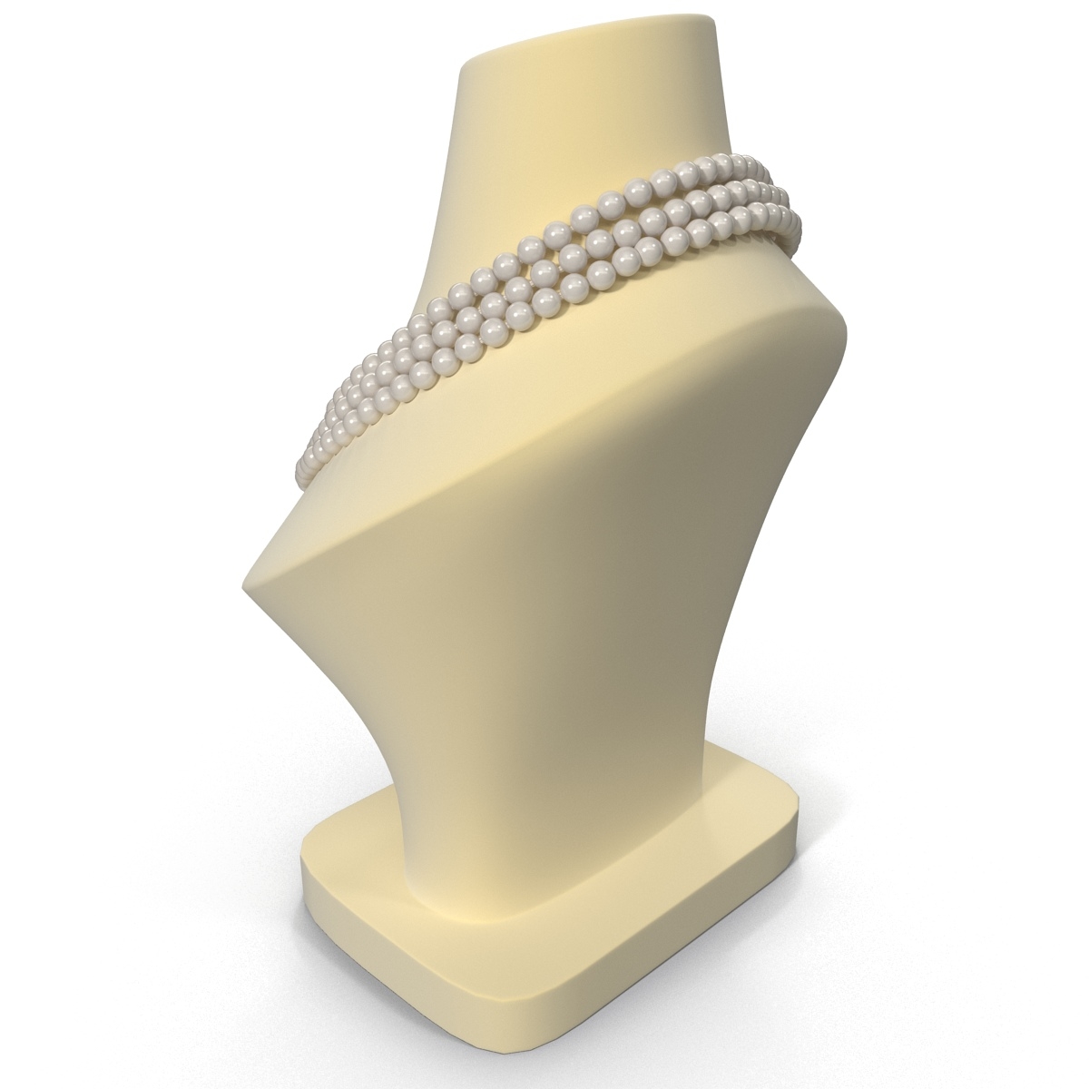 3d jewellery display bust necklace