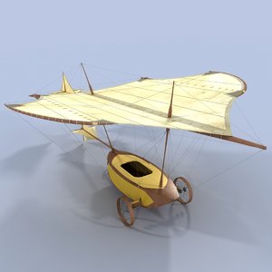 george cayley glider 3d max