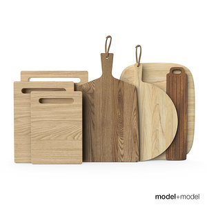 3d model wooden chopping boards