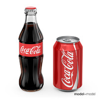 free coca-cola bottle 3d model