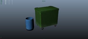 3d model barrel container