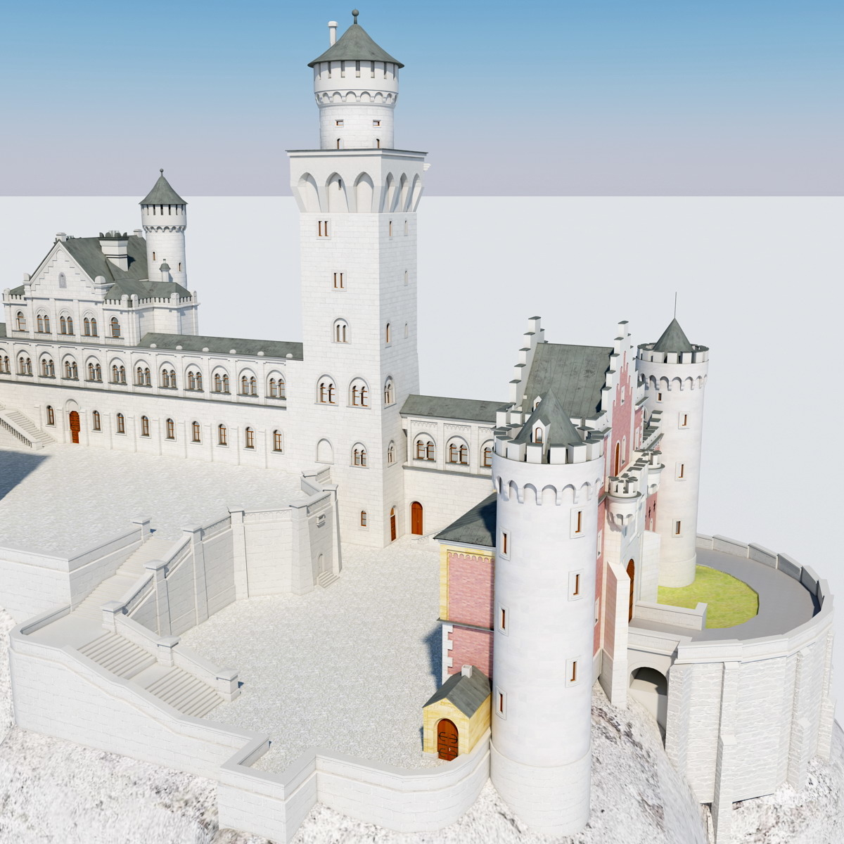 3dsmax neuschwanstein castle 2