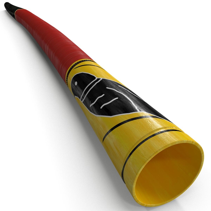 wind instrument didgeridoo 3d model
