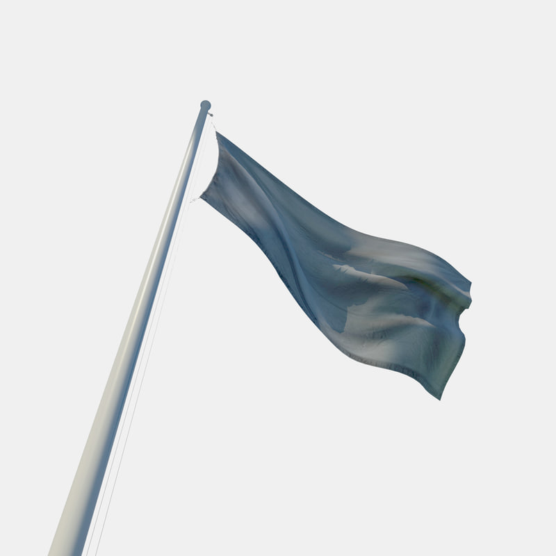 Flag Pole 3d Model