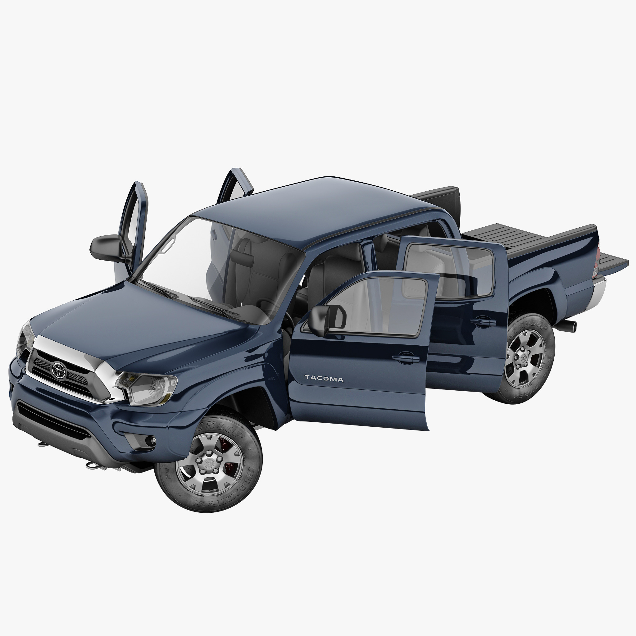 toyota 2012 rigged 3d model