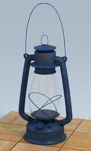 3d oil lamp model