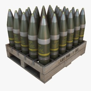 3dsmax artillery shells