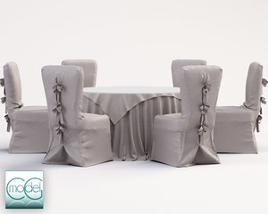 c4d wedding table chairs