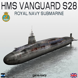 obj hms vanguard s28 submarine