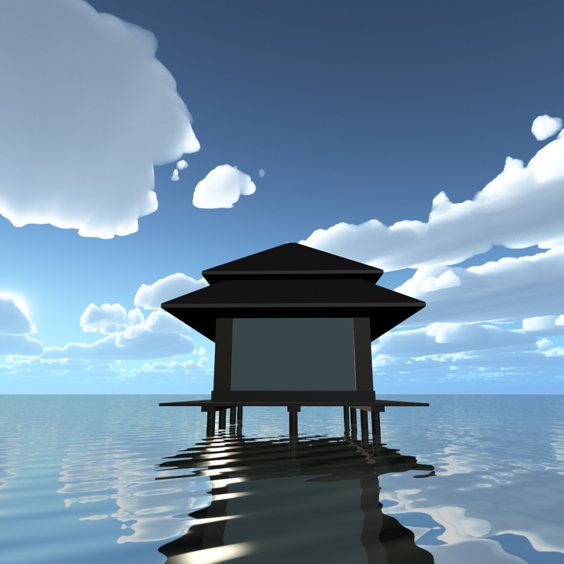 3ds max sky clouds