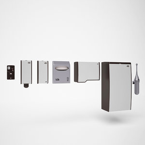 bathroom accessories 3d model