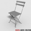 chair bistros 3d model