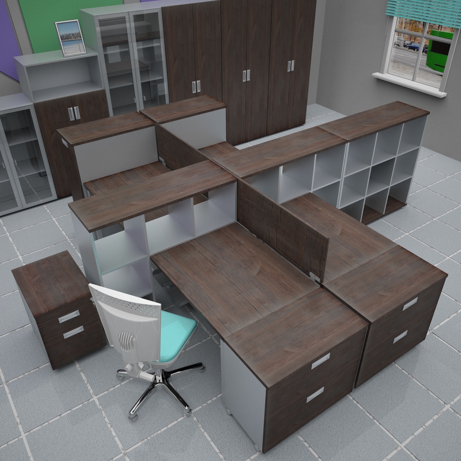 3d office furniture