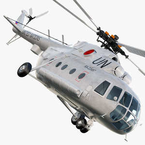 mi-8 helicopter 3d model