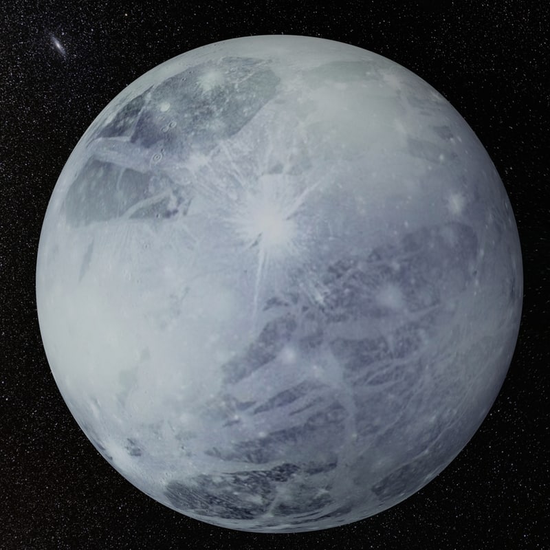 冥王星星球3d模型