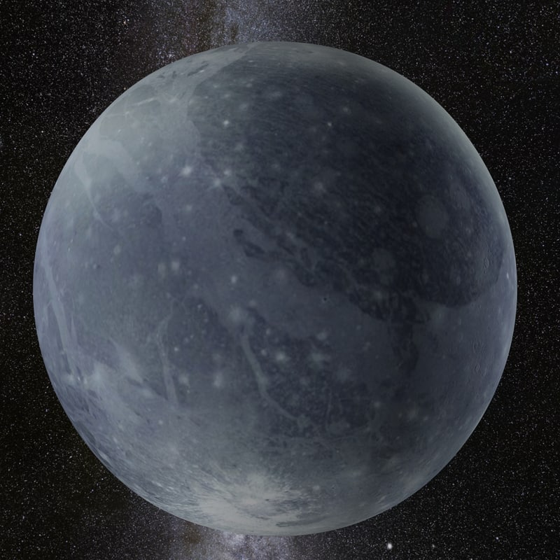 冥王星星球3d模型