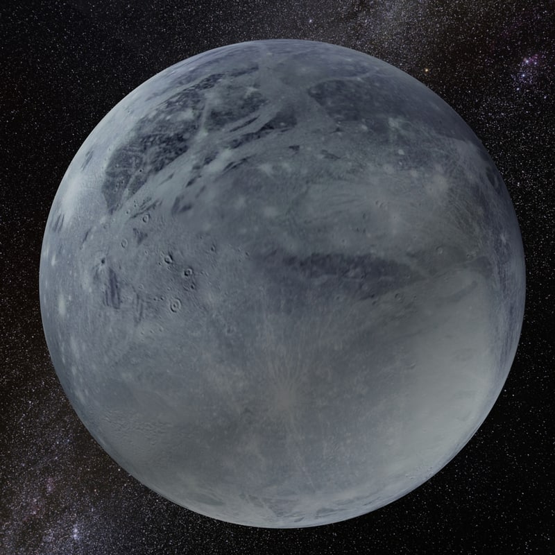 冥王星星球3d模型