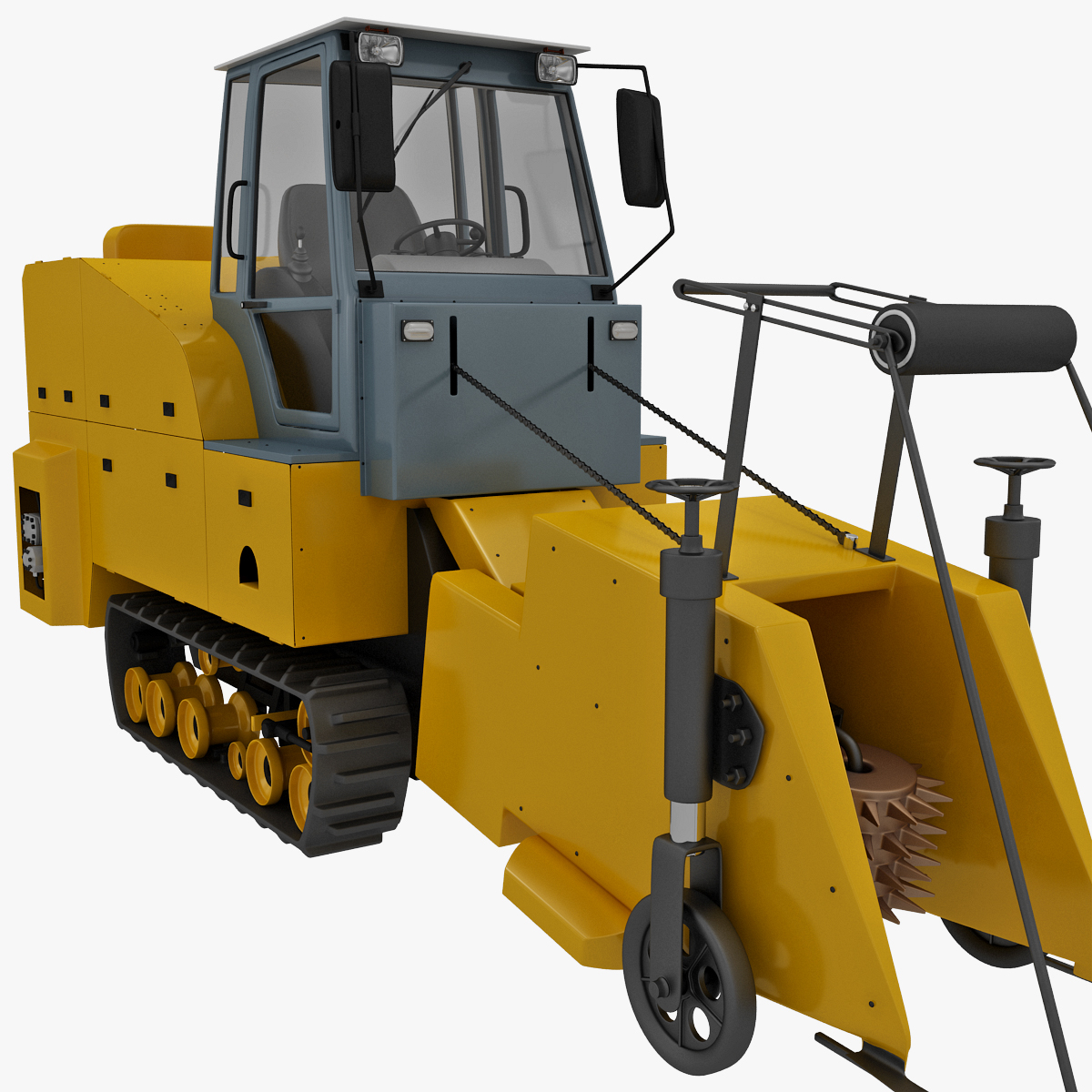 sugar cane harvester 3d lwo