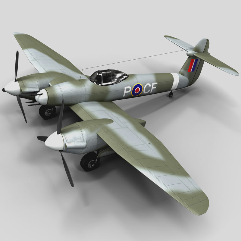 3d westland whirlwind british fighter