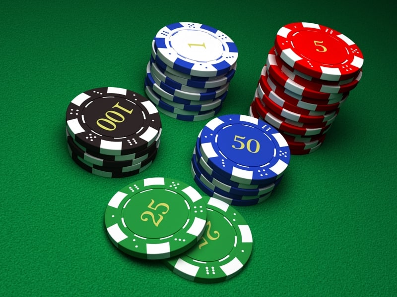 3d model chips casino