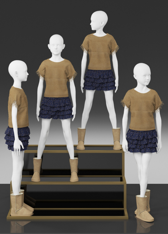 3dsmax kid mannequin