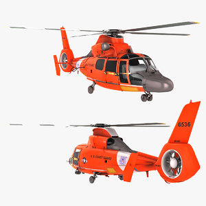 3d model search rescue helicopter eurocopter