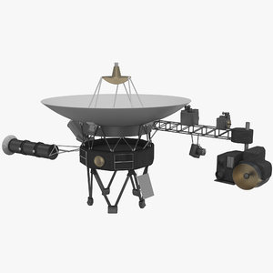 space probe voyager 1 3d model