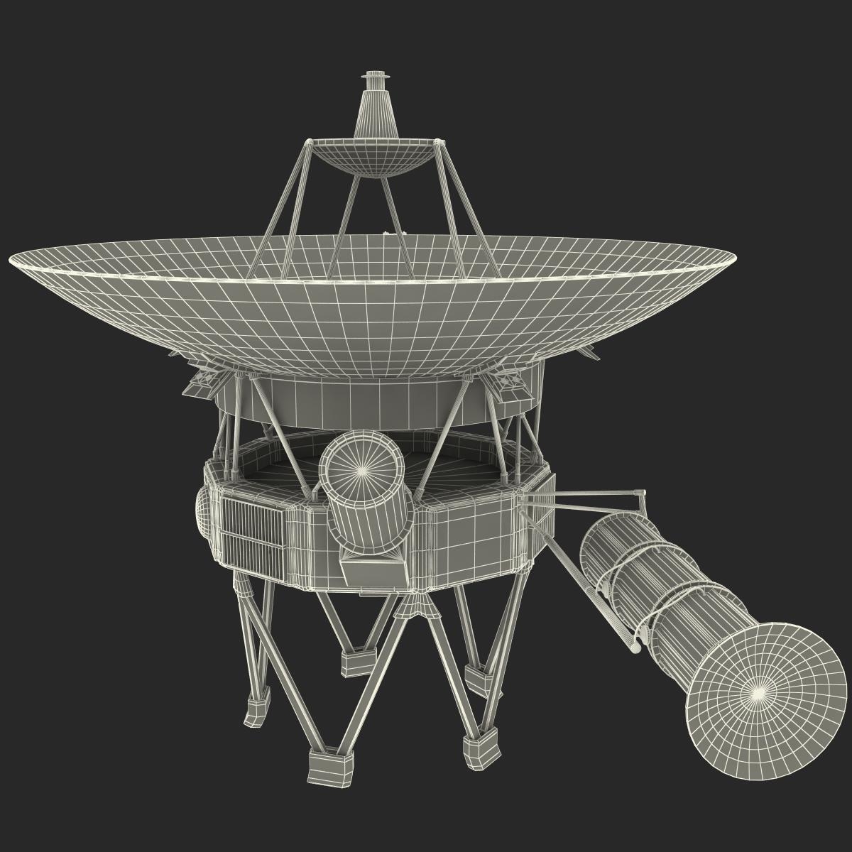 space probe voyager 1 3d model