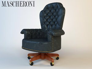 3d model luxury armchair mascheroni