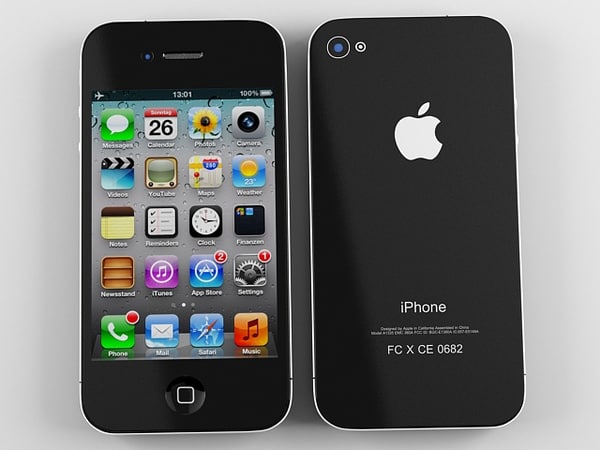 Iphone 4 4 s Apple Phoneスマートフォン3Dモデル - TurboSquid 796009