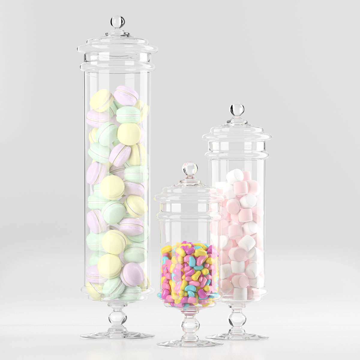 3ds max pottery barn apothecary jars