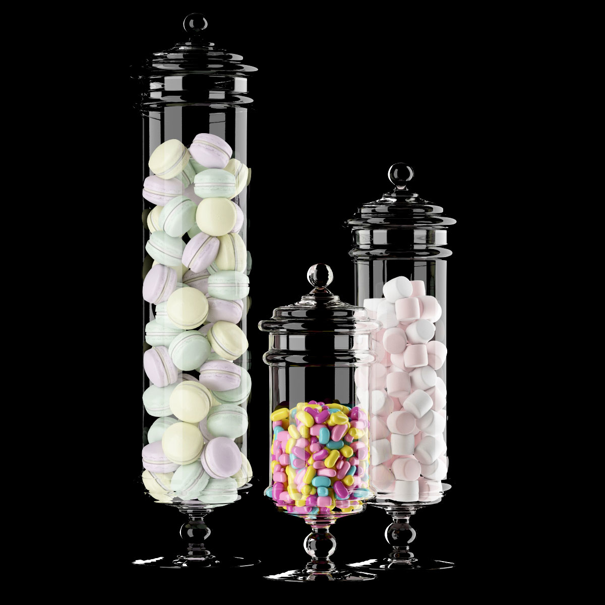 3ds max pottery barn apothecary jars