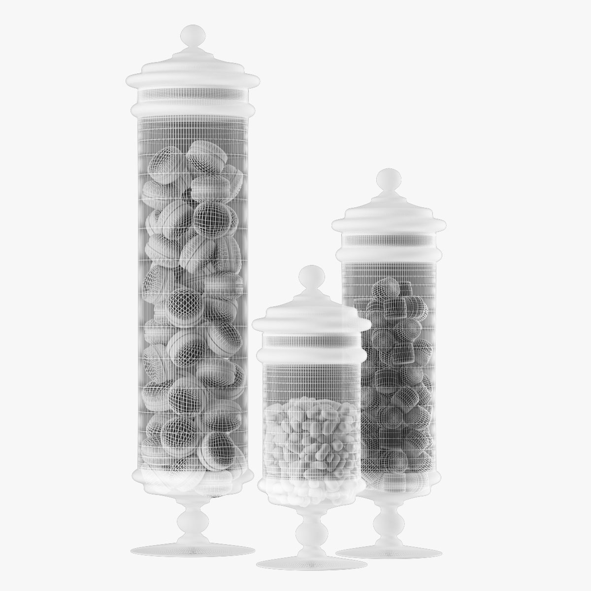 3ds max pottery barn apothecary jars