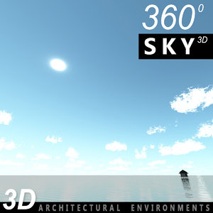 sky clouds 3d model