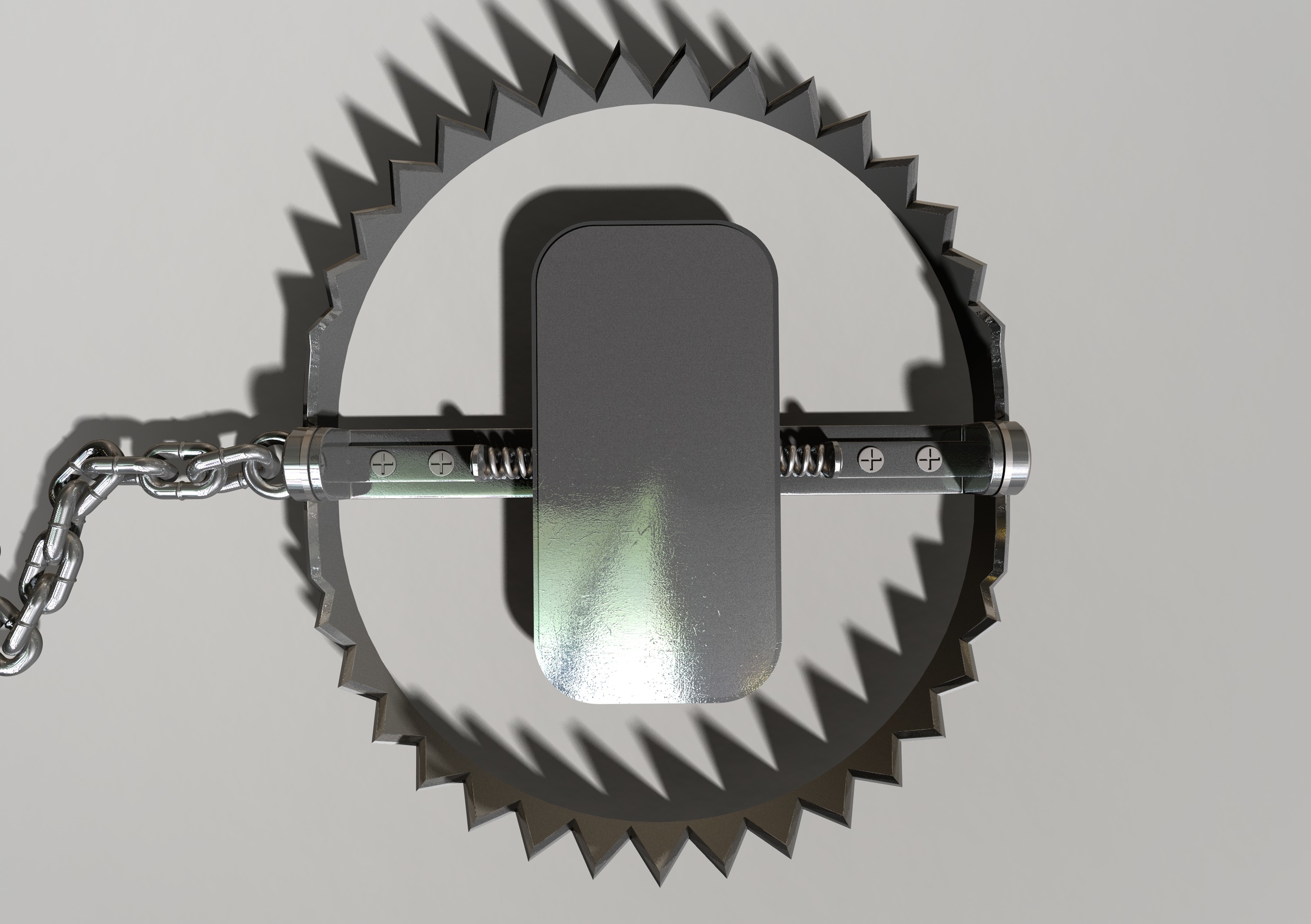 metal animal trap 3d c4d