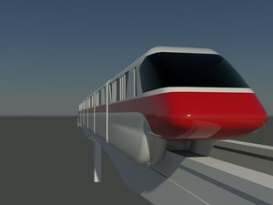 3d model monorail