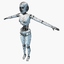 3d model female robot