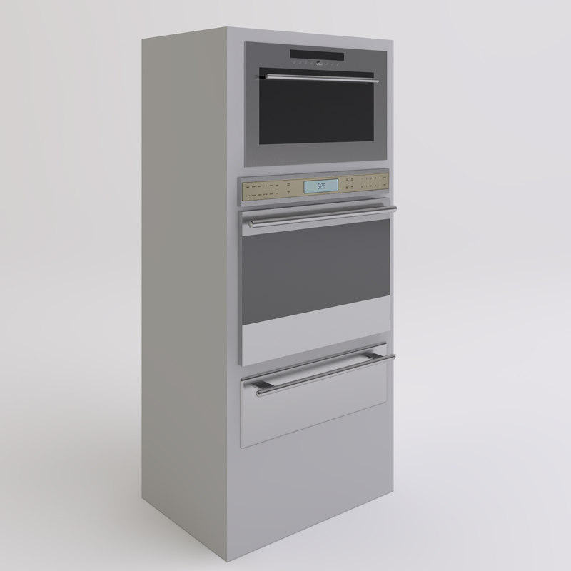 ovens warming drawer 3d model