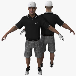 golfer golf 3d max