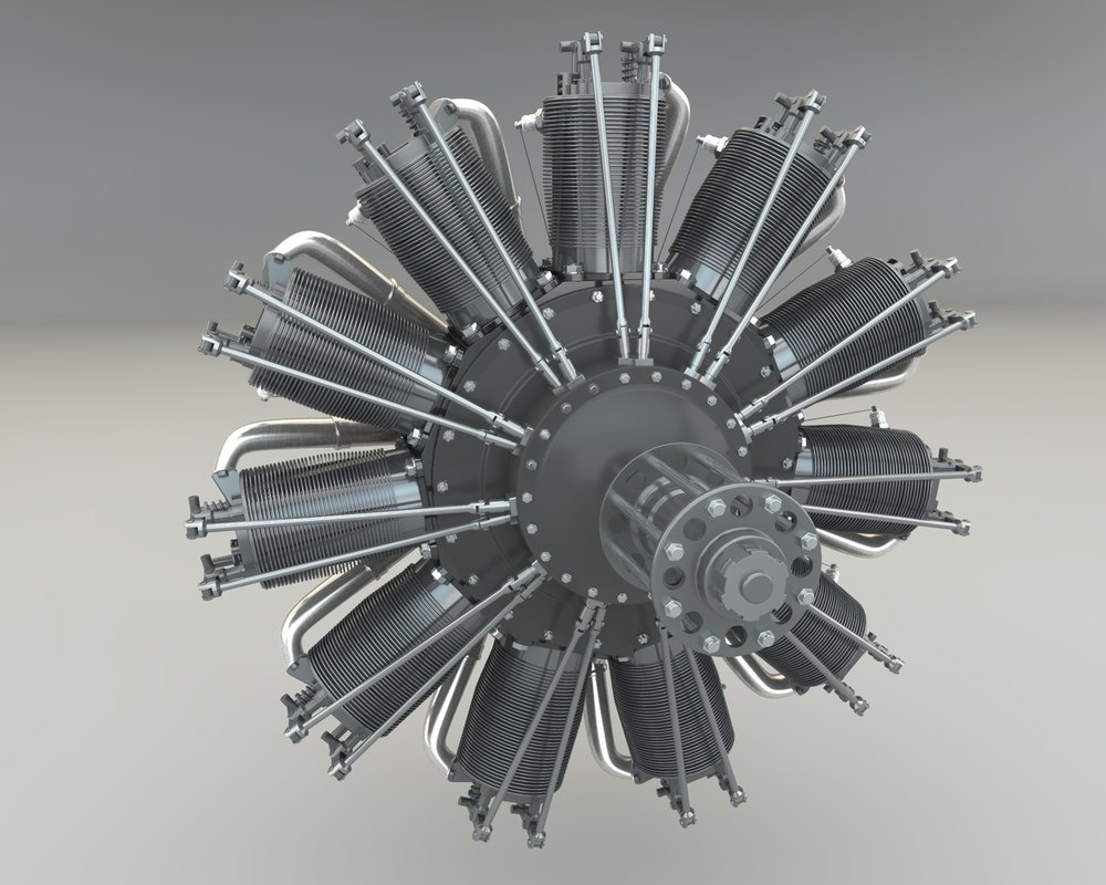 3d model rotary engine