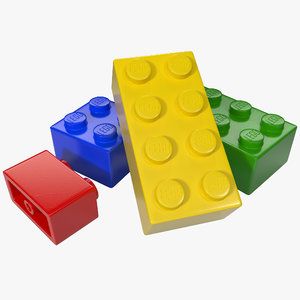 lego bricks 3d model