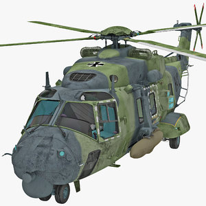 military helicopter nhindustries nh90 3d max